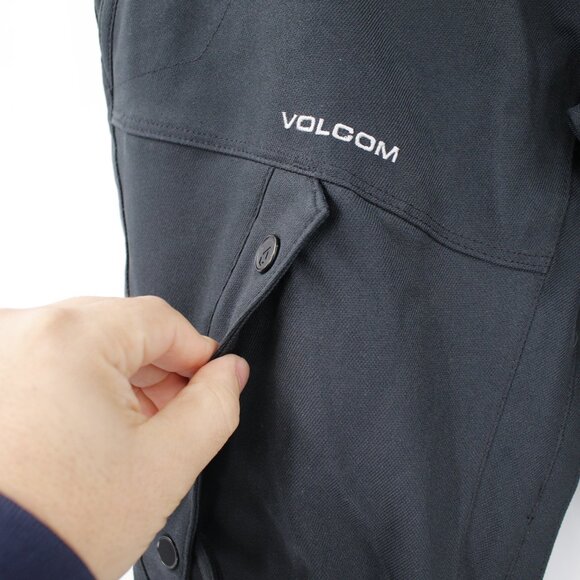 Volcom ski Pants Men's Small Articulated Snow snowboard Pockets Black 15k vented - Picture 2 of 16